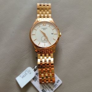 Tissot men's Tradition Stainless Steel Dress Watch Rose Gold T0634283303800